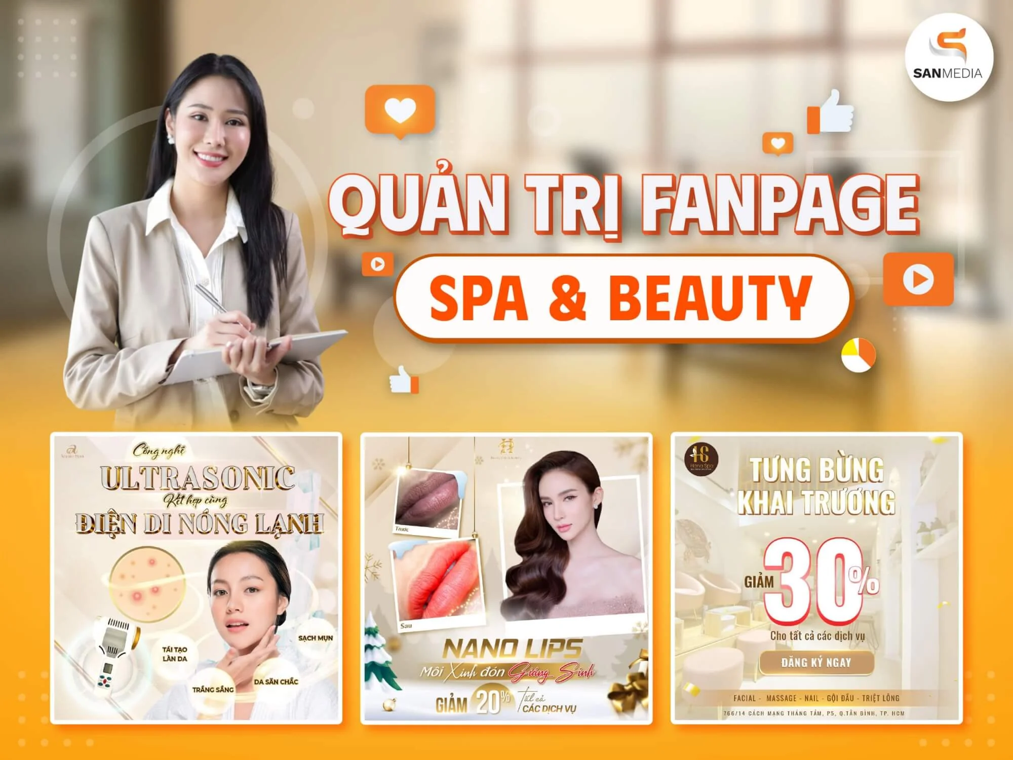 Professional Spa & Beauty Fanpage management service